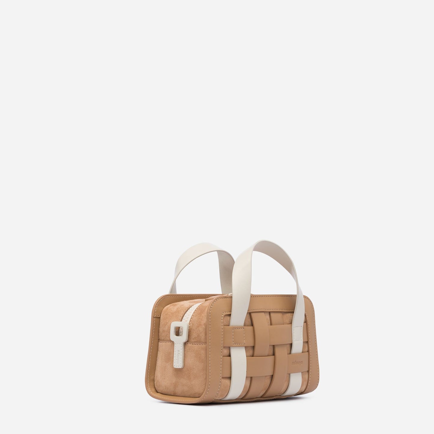 Mini Woven Bag - Latte