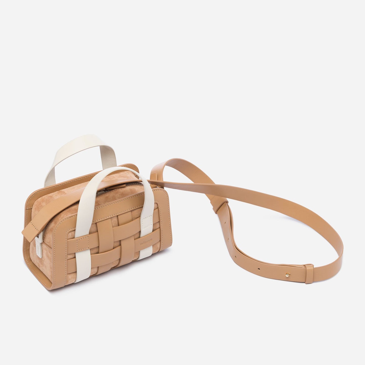 Mini Woven Bag - Latte
