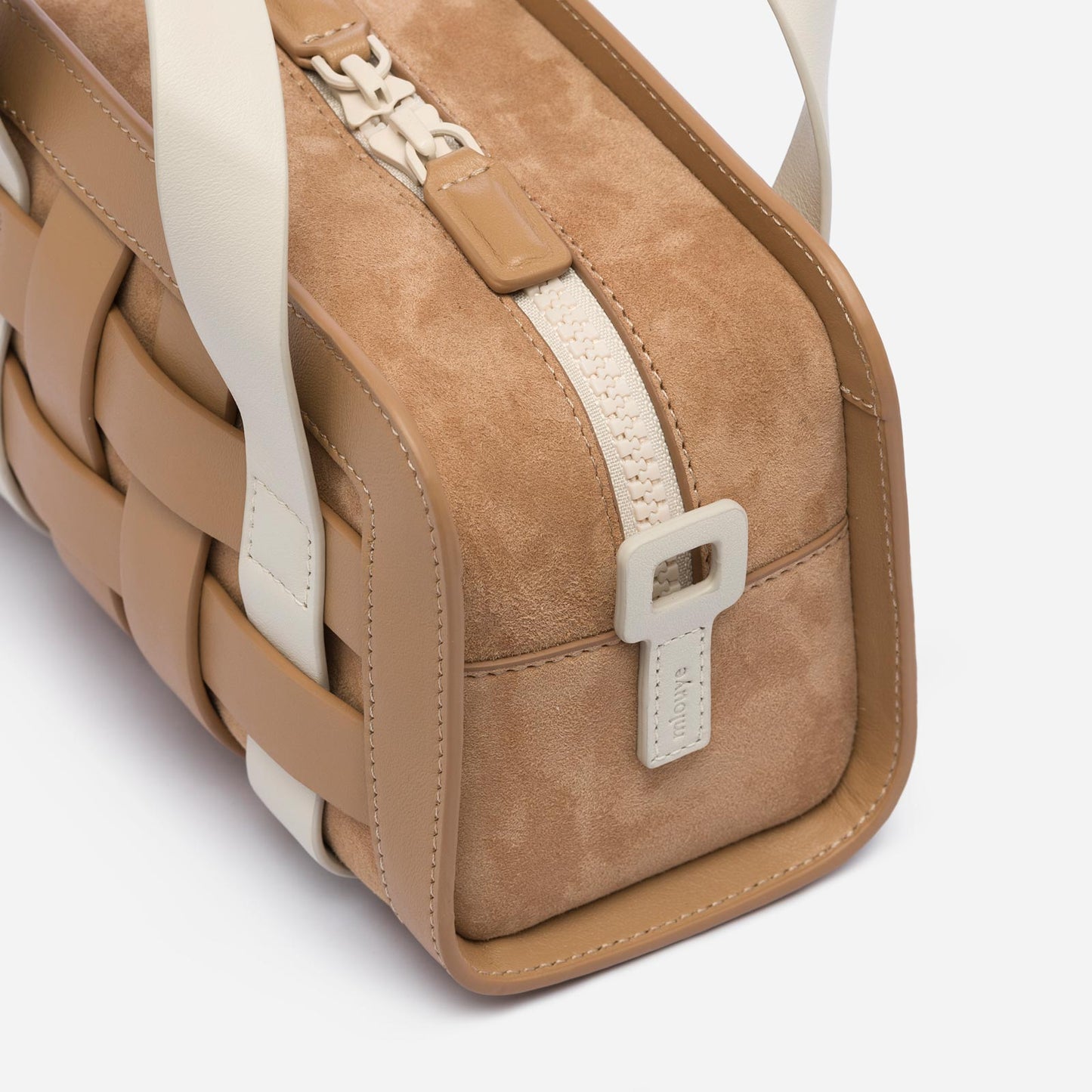 Mini Woven Bag - Latte